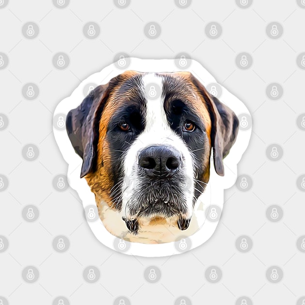 St Bernard Gorgeous Dog Sticker by ElegantCat